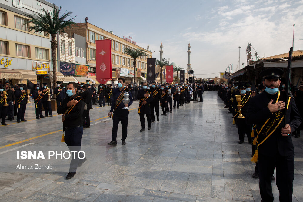 دسته عزاداری خادمان کریمه اهل بیت(ع) در سالروز شهادت امام رضا(ع)