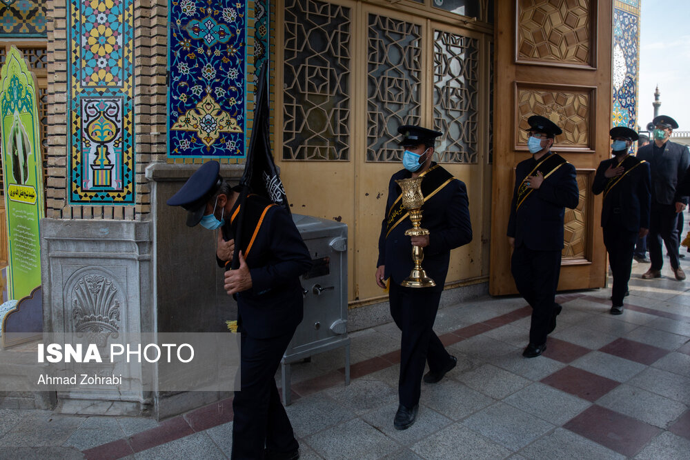 دسته عزاداری خادمان کریمه اهل بیت(ع) در سالروز شهادت امام رضا(ع)