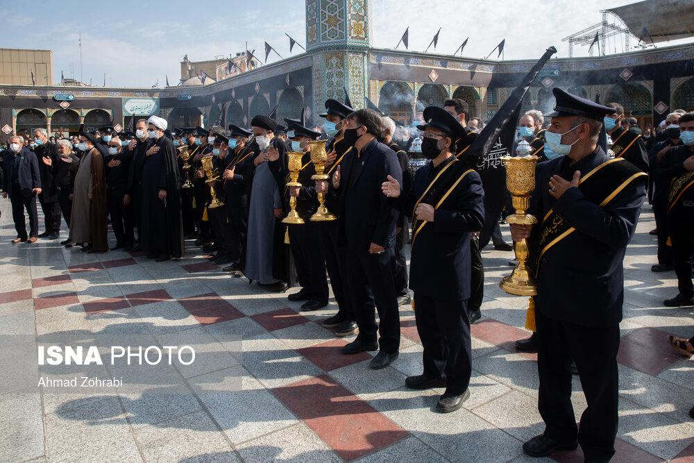 دسته عزاداری خادمان کریمه اهل بیت(ع) در سالروز شهادت امام رضا(ع)