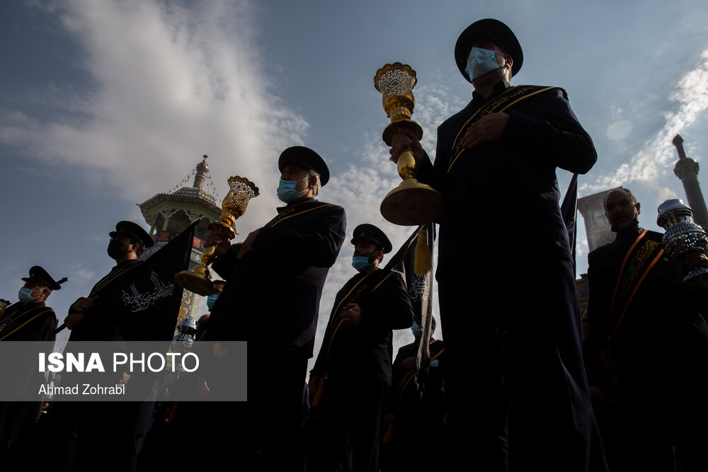 دسته عزاداری خادمان کریمه اهل بیت(ع) در سالروز شهادت امام رضا(ع)