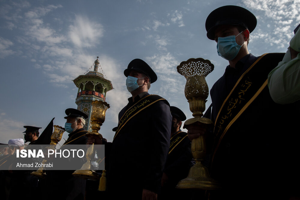 دسته عزاداری خادمان کریمه اهل بیت(ع) در سالروز شهادت امام رضا(ع)