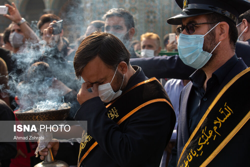 دسته عزاداری خادمان کریمه اهل بیت(ع) در سالروز شهادت امام رضا(ع)