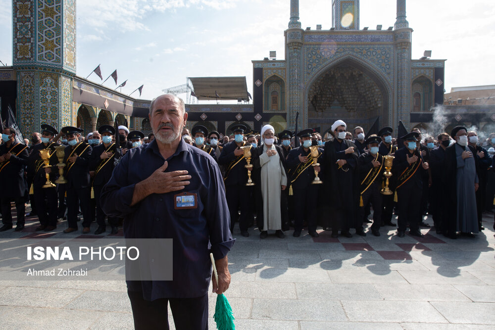 دسته عزاداری خادمان کریمه اهل بیت(ع) در سالروز شهادت امام رضا(ع)