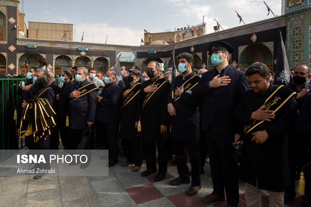 دسته عزاداری خادمان کریمه اهل بیت(ع) در سالروز شهادت امام رضا(ع)