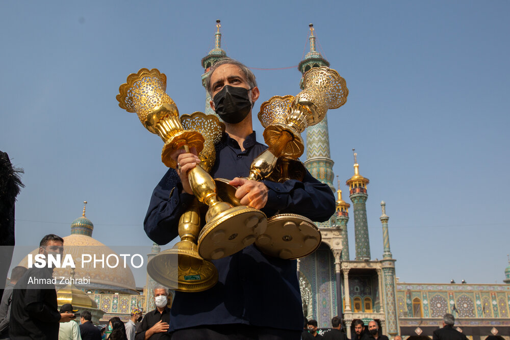 دسته عزاداری خادمان کریمه اهل بیت(ع) در سالروز شهادت امام رضا(ع)