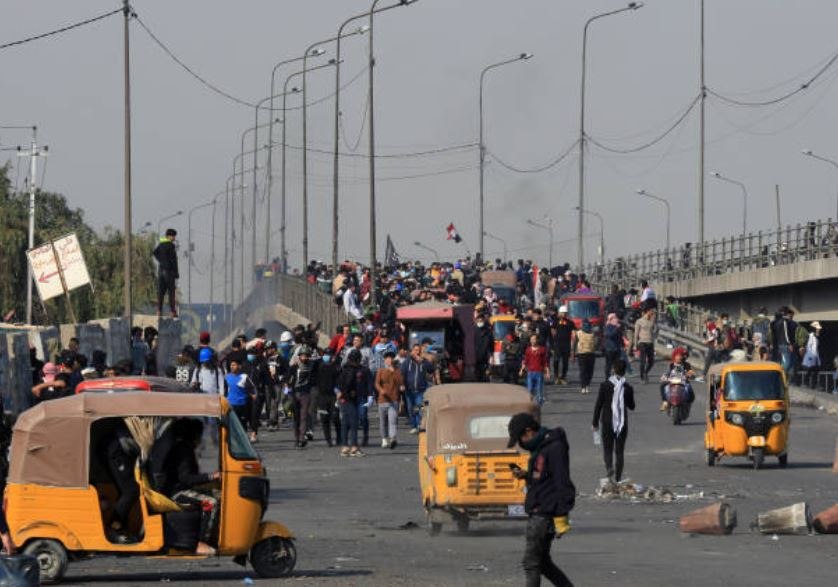 معترضان جاده کرکوک به بغداد را بستند
