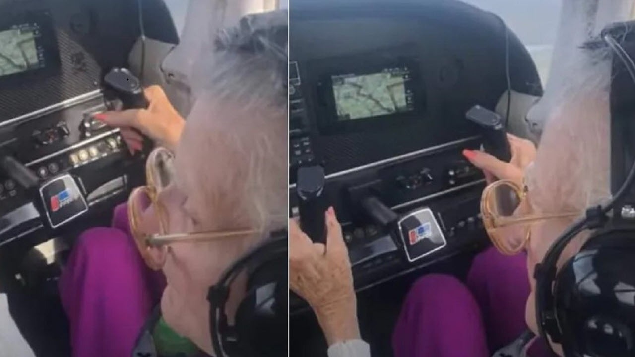 خلبانی زن ۸۴ ساله 