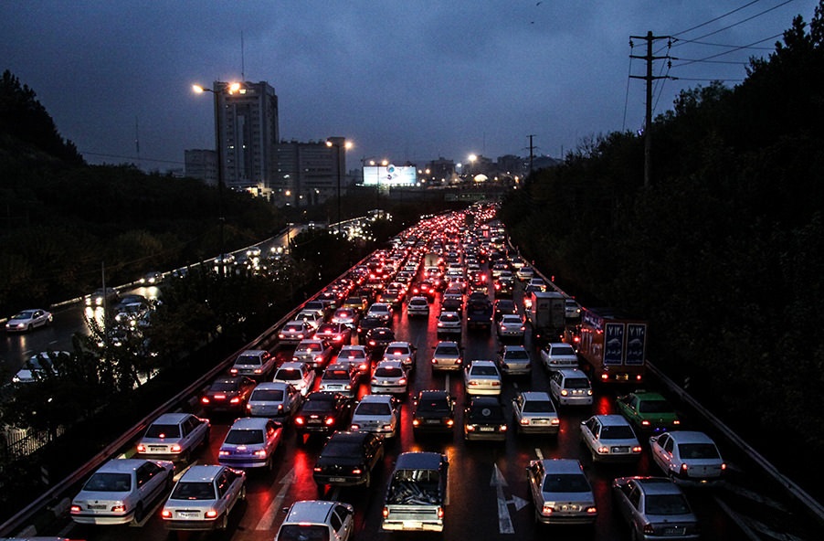 ترافیک خیابان‌های تهران