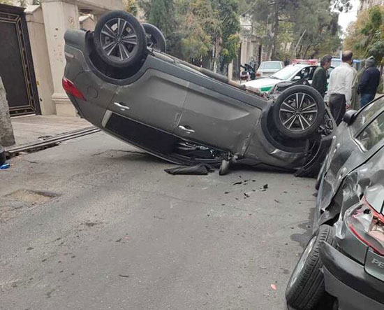 تصادف اسپورتیج در تهران