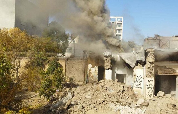 آتش‌سوزی در خانه مشکاتیان