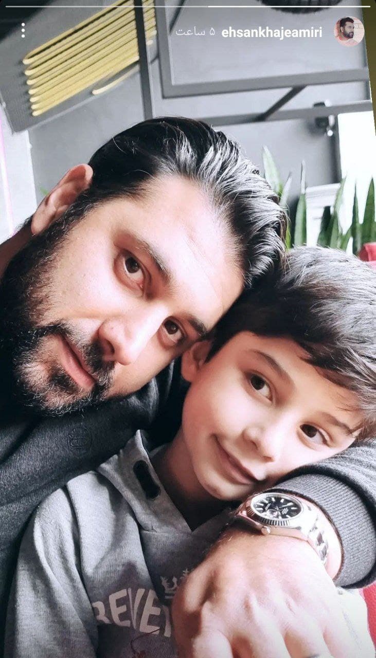 سلفی احسان خواجه امیری با پسرش+ عکس | اقتصاد24