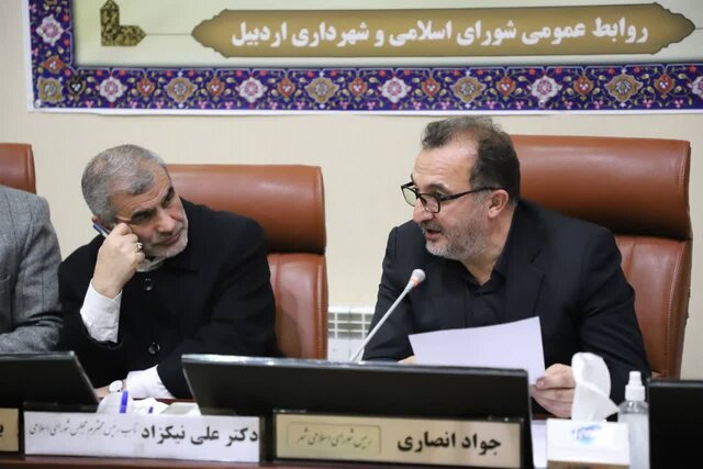 رییس شورای اسلامی شهر اردبیل در نشست مشترک با نائب رئیس مجلس