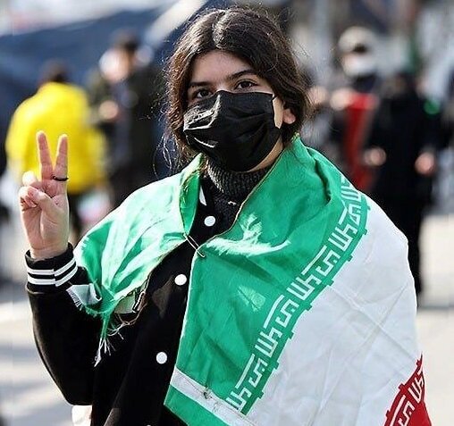 حضور کم حجاب ها در راهپیمایی ۲۲ بهمن