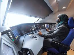زنان عربستانی راننده قطار شدند