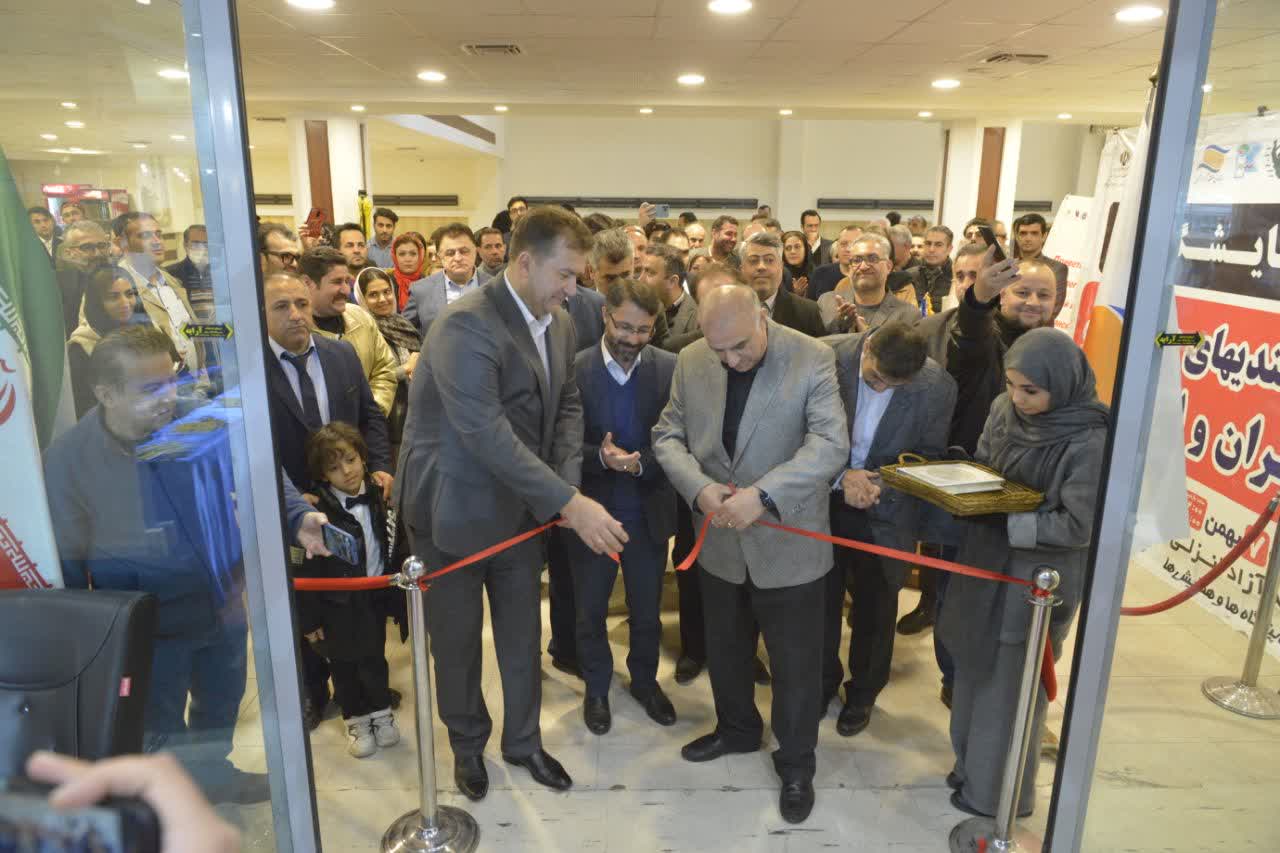 افتتاح نمایشگاه توانمندی‌های صادراتی ایران و اوراسیا در نمایشگاه منطقه آزاد انزلی