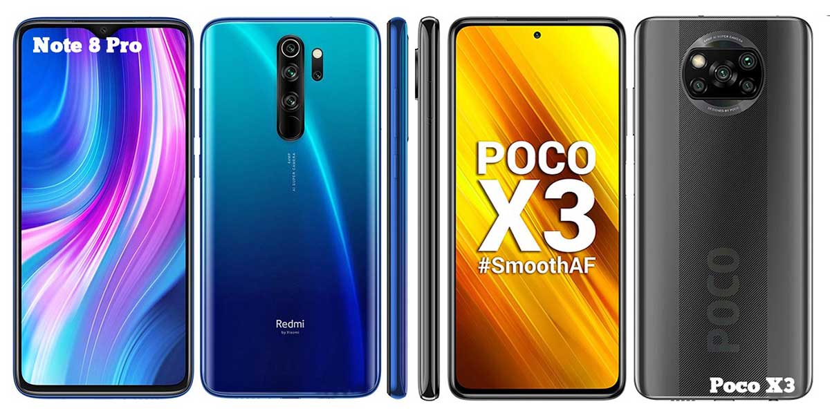 مقایسه گوشی Poko X3 با Redmi Note 8 Pro