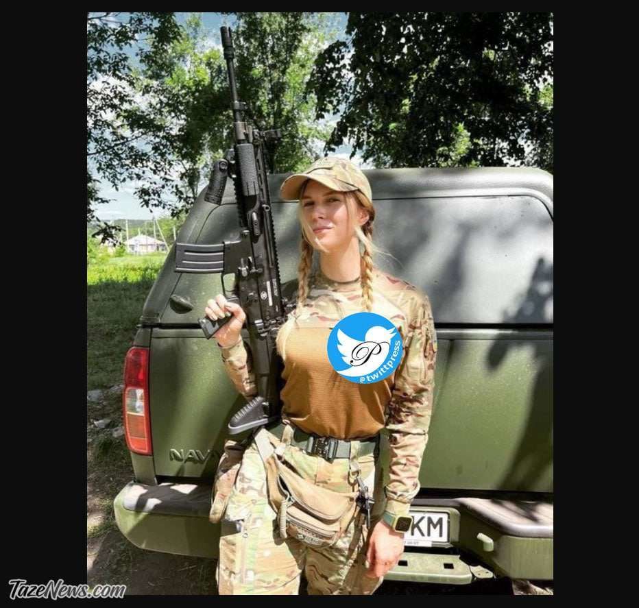 عکس همسر زلنسکی با لباس نظامی