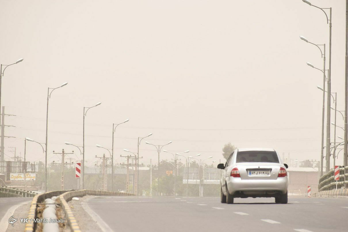 خروج توده گرد و غبار از تهران