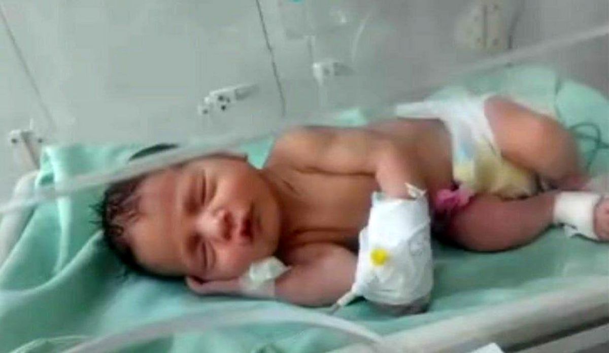 وضعیت نوزاد رهاشده در نازی‌آباد