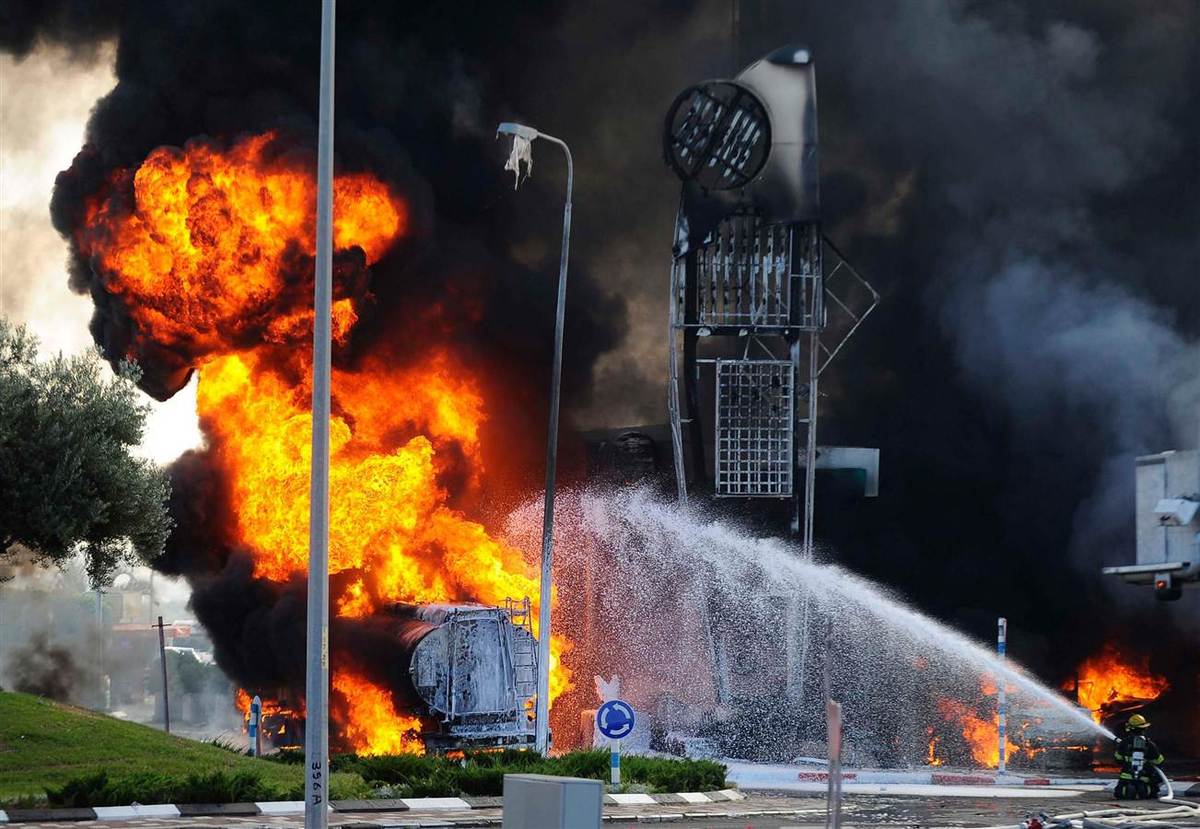 انفجار پمپ بنزین در عراق