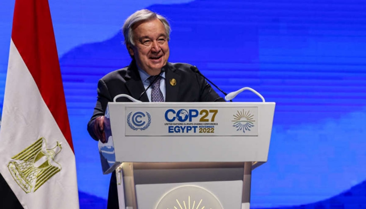 گاف خندهدار دبیر کل سازمان ملل در لحظه سخنرانی گاف خندهدار دبیر کل سازمان ملل در لحظه سخنرانی