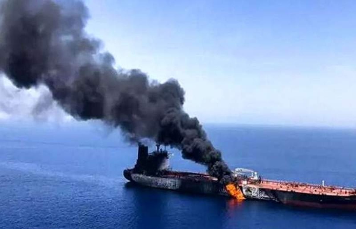 حمله پهپادی به یک نفتکش در سواحل عمان