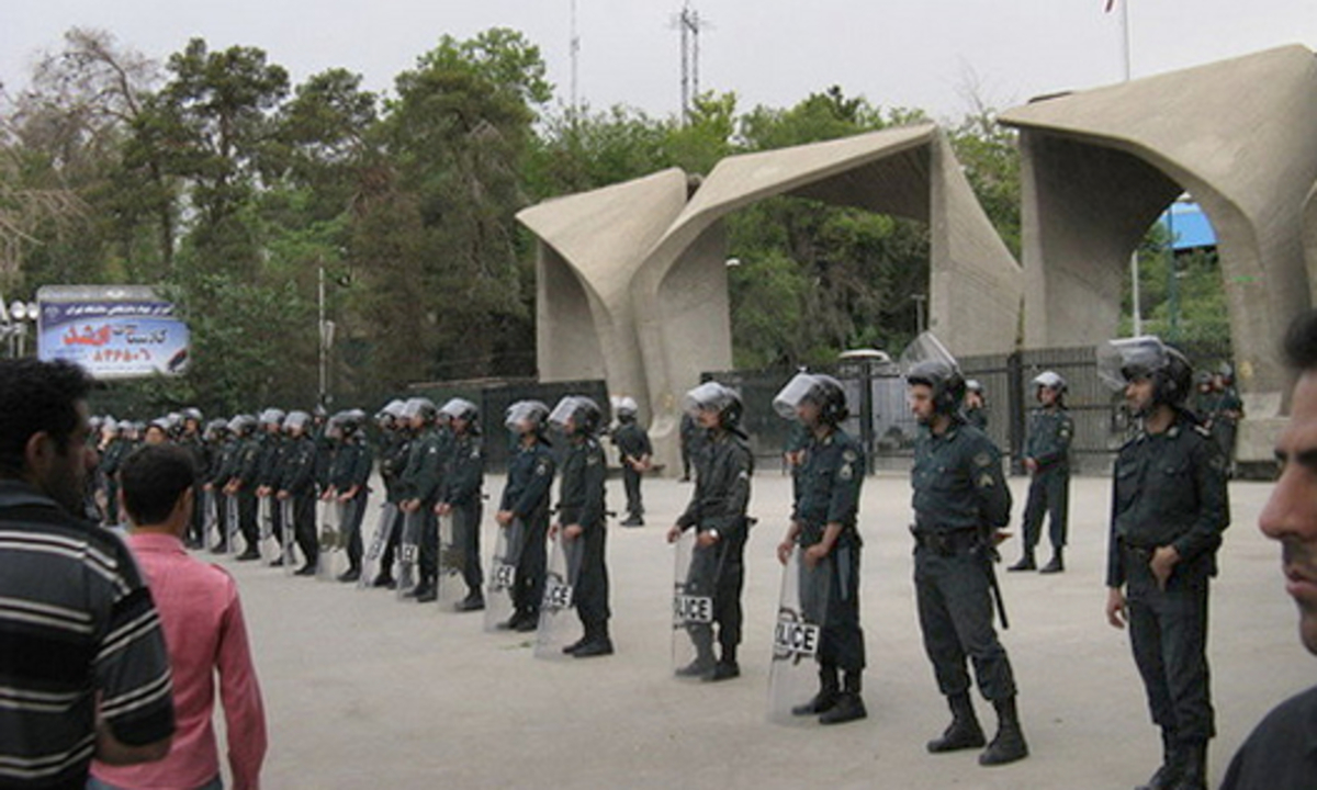 ورود نیرو‌های امنیتی به دانشگاه‌