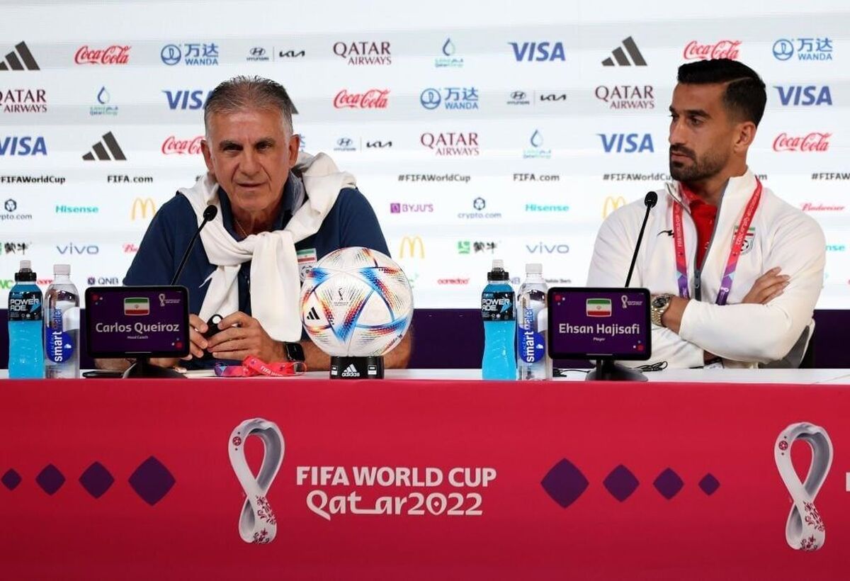 احسان حاج‌صفی در کنفرانس خبری جام جهانی