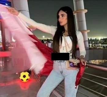 زنان حامی تیم قطر