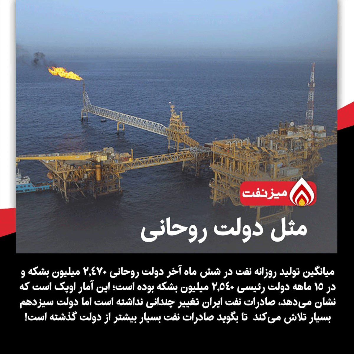 آمار اوپک از فروش نفت ایران