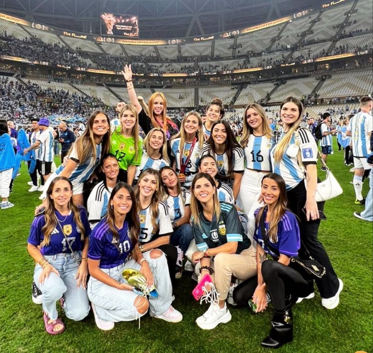 همسران بازیکنان آرژانتین بعد از قهرمانی