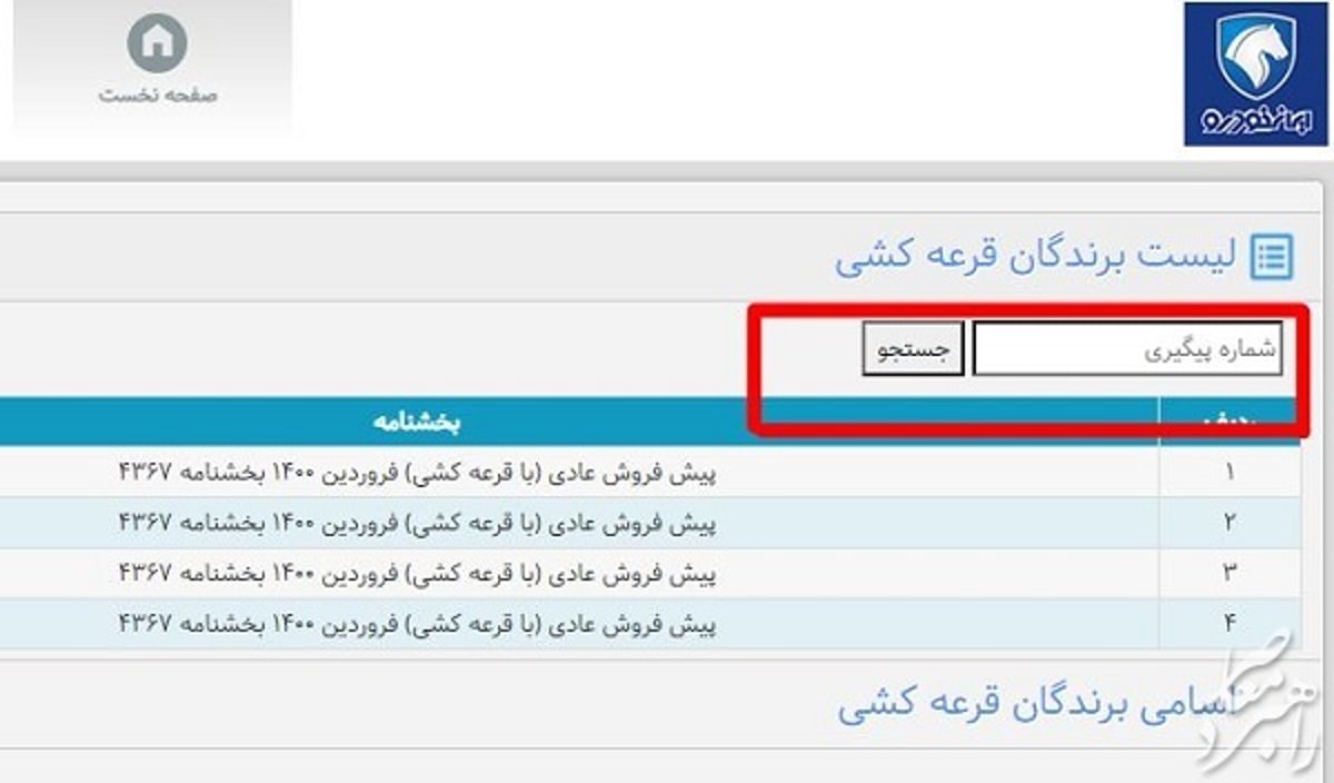 اعلام نتایج قرعه کشی فروش فوری ایران خودرو امروز ۹ آذر