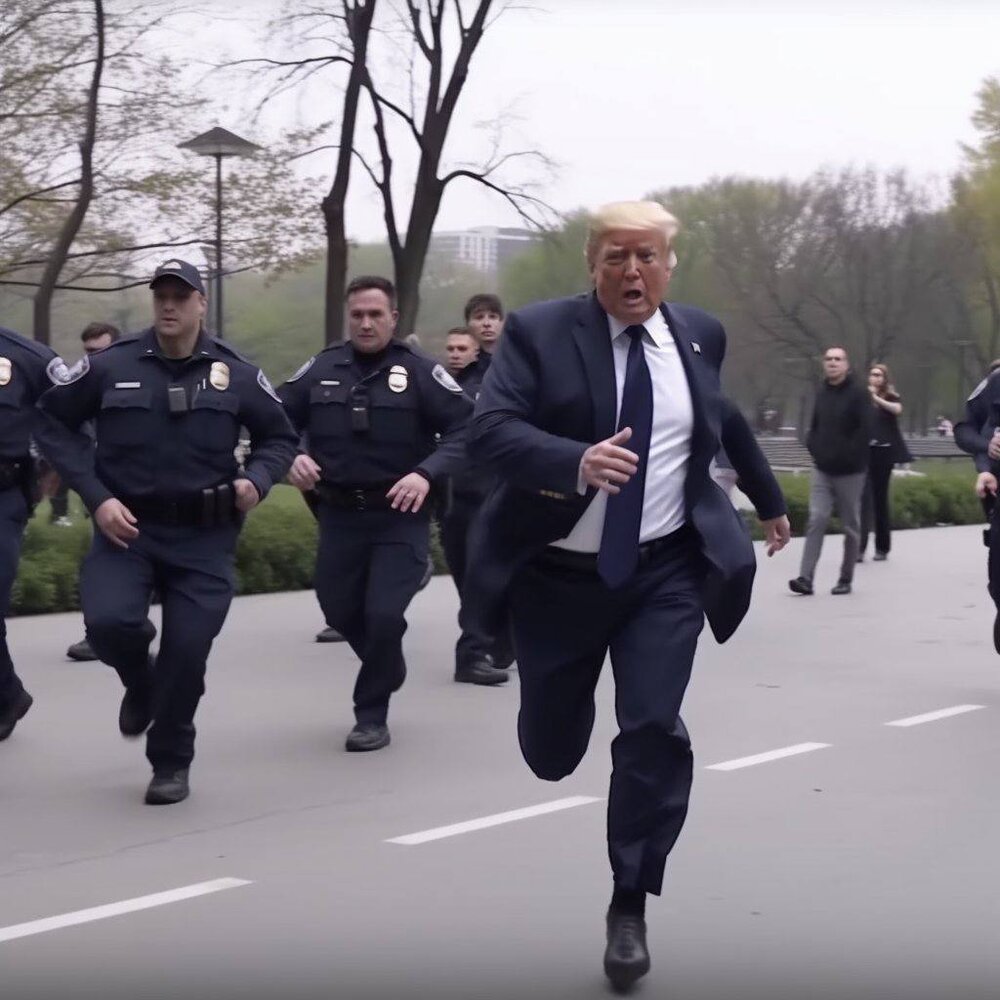 تصویر جعلی دستگیری ترامپ