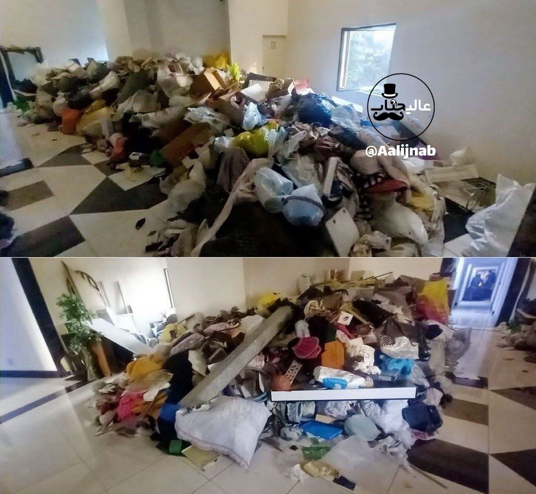 عکس/ کشف ۲۰ تن زباله در یک منزل مسکونی