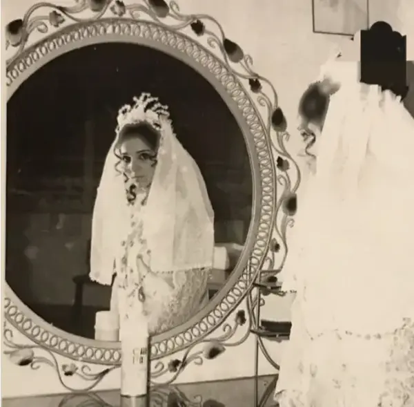 رونمایی الناز حبیبی از عکس مادرش در روز عروسی اش + عکس