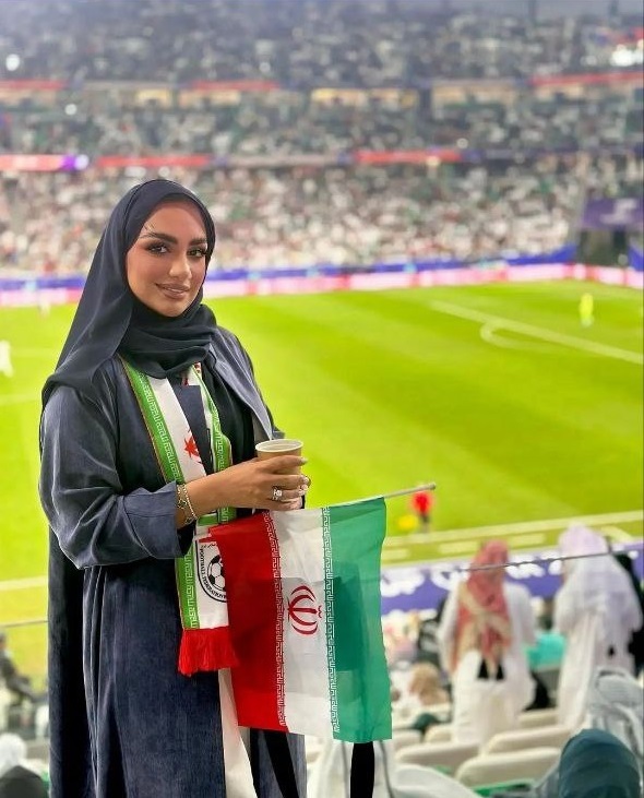 زن حامی تیم ملی ایران