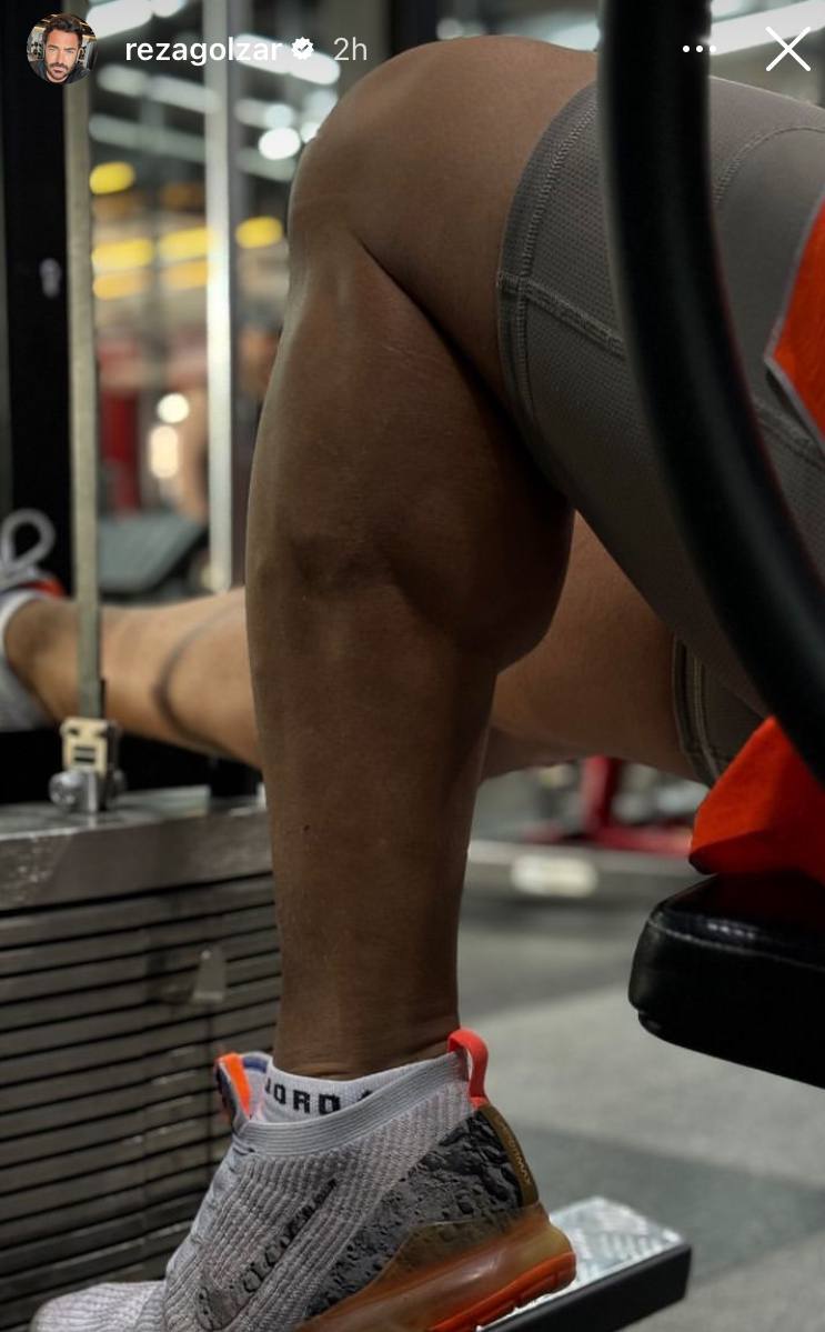 رونمایی محمدرضا گلزار از پا‌های عضلانی و ورزشکاری اش + عکس