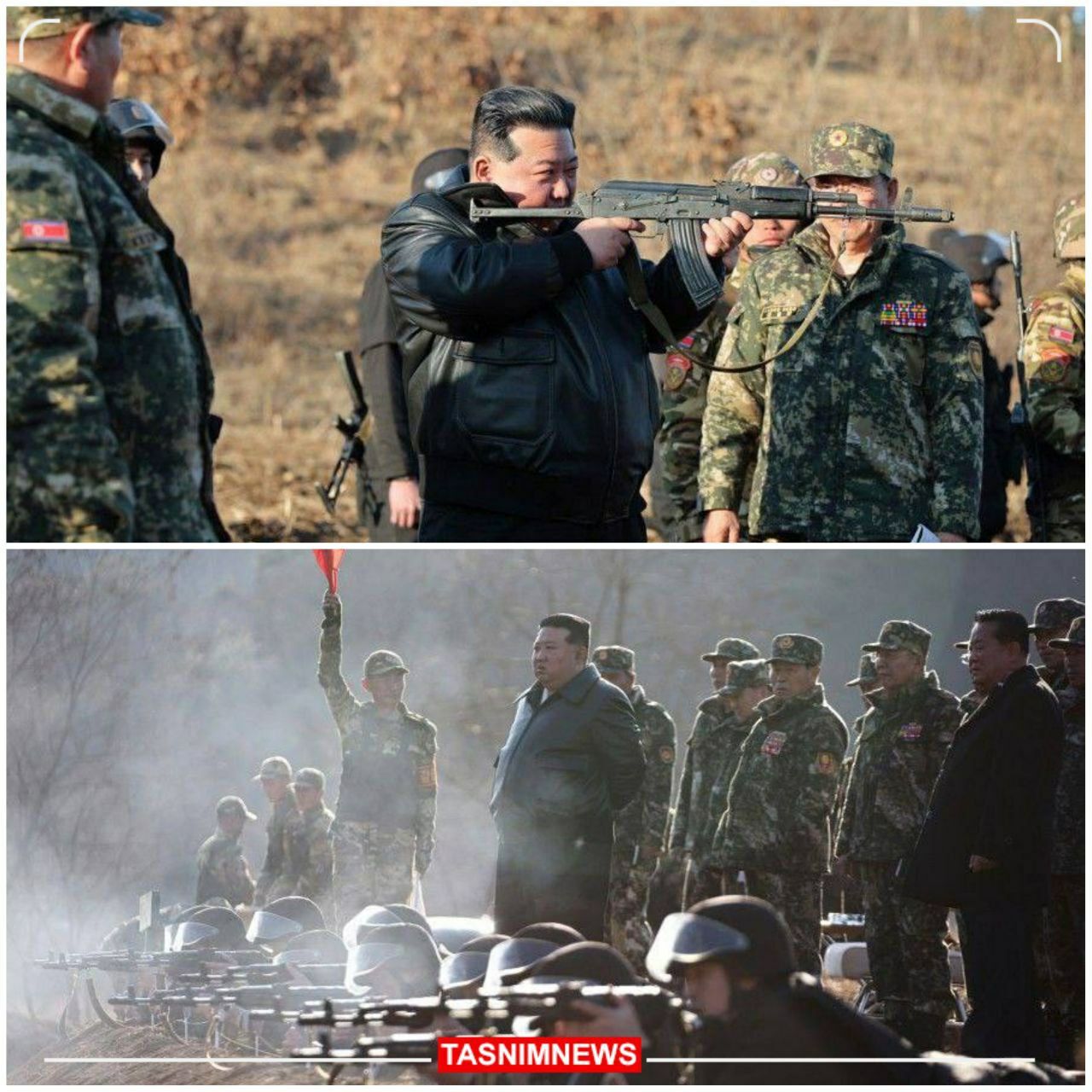 عکس/ دستور رهبر کره‌شمالی برای تشدید تمرین نظامی