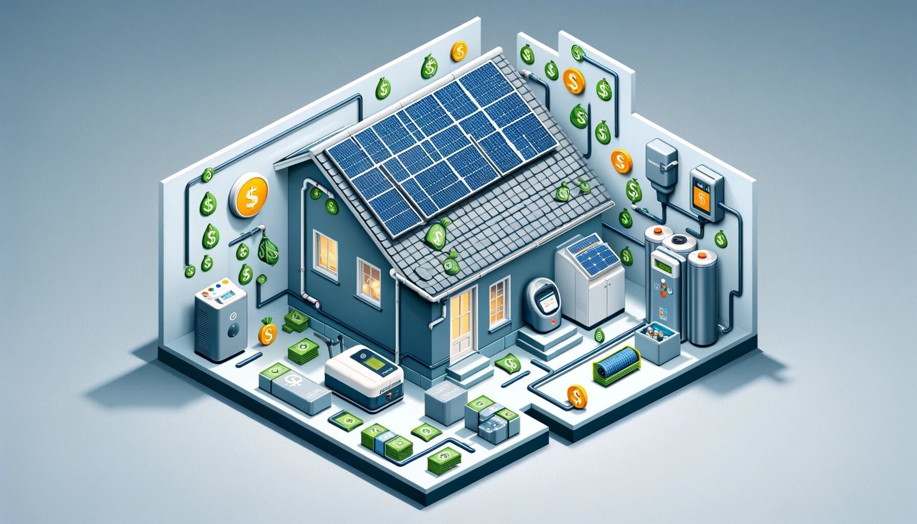 برق خورشیدی خانگی چگونه کار می کند (به همراه محاسبه تقریبی هزینه)