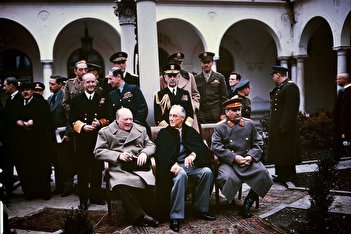 عکس/دیدار تاریخی روزولت، چرچیل و استالین در تهران