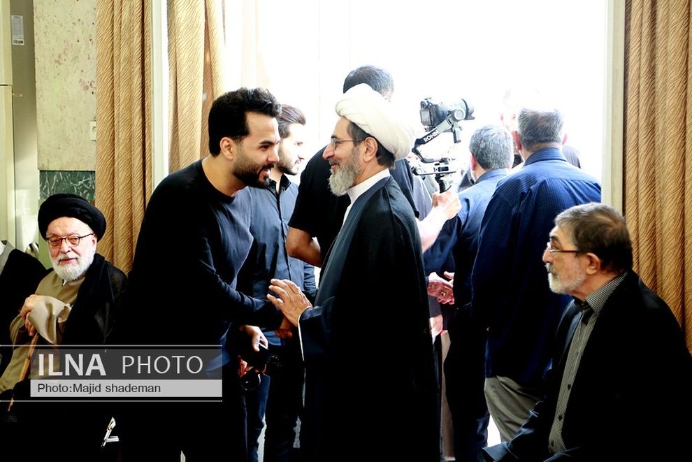 لاریجانی و خاتمی در مراسم ختم مادر احمد مسجدجامعی + تصاویر