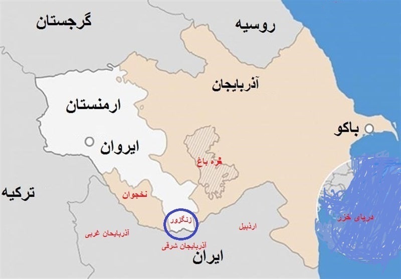 باکو و ارمنستان و ایران