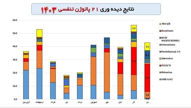 آنفلوانزا در صدر ویروس‌های تنفسی در گردش+ عکس