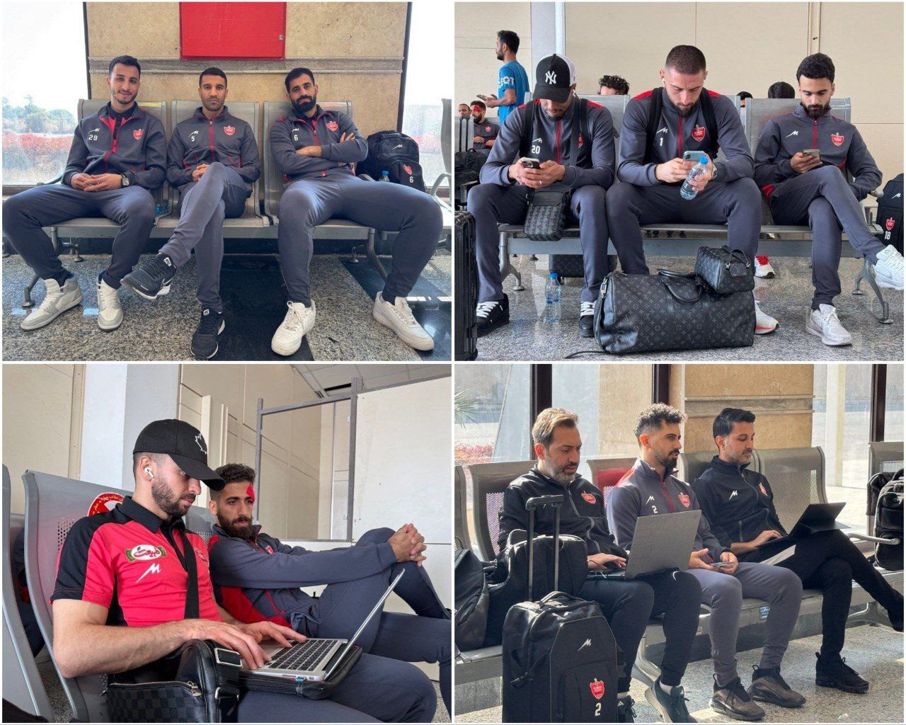 کاروان باشگاه پرسپولیس در حال سفر به عربستان