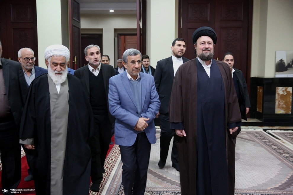 عکس/ محمود احمدی نژاد به حرم امام خمینی رفت