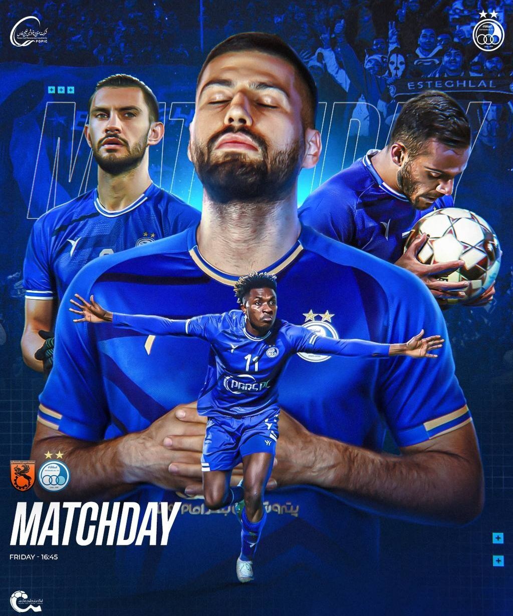 پوستر استقلال برای دیدار با مس رفسنجان