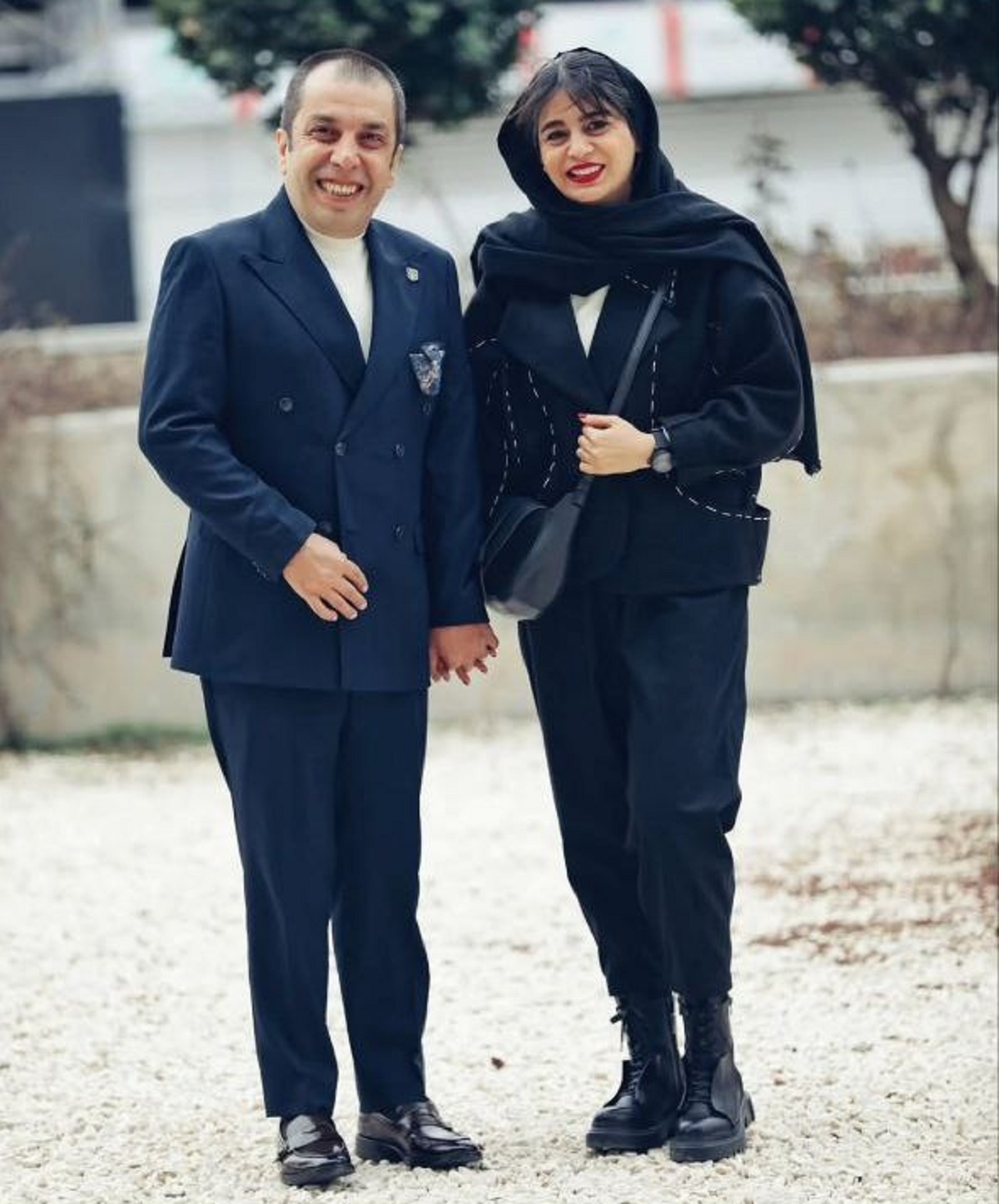 عباس جمشیدی‌فر و همسرش