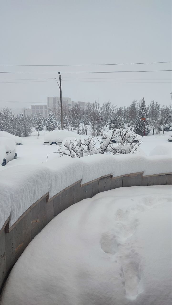 بارش سنگین برف در اراک