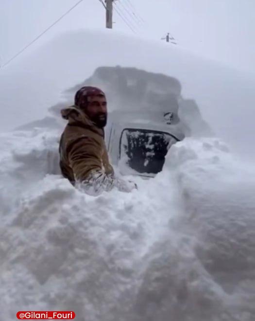 بارش دومتر برف ارتفاعات املش گیلان