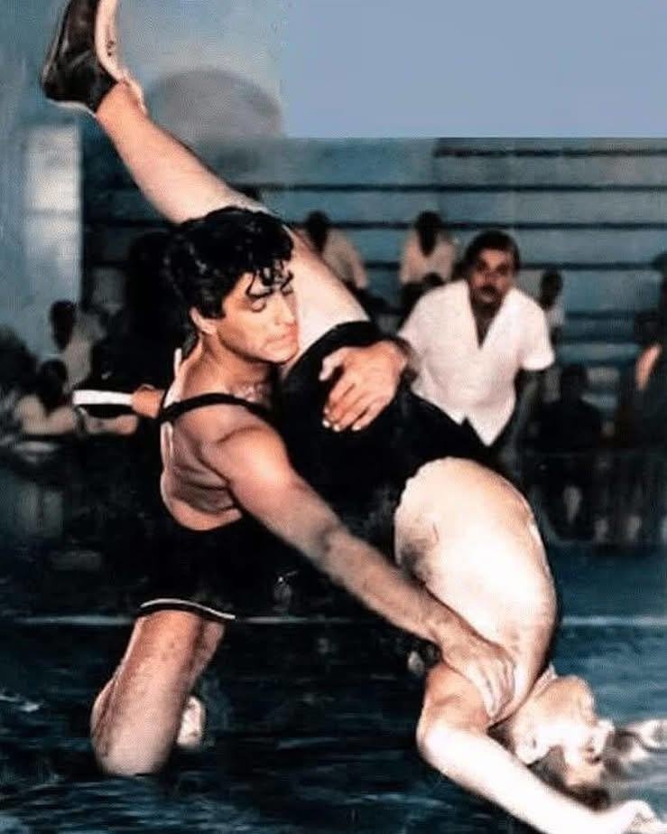 عکس/ تصویری دیده نشده از قهرمان بزرگ و ستاره سینما